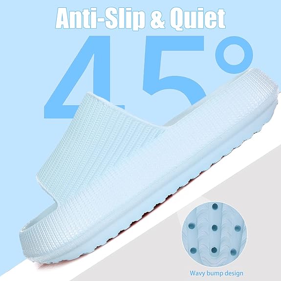 Cloud Slippers for Women | Lightweight | Thick Sole | Non-Slip | Easy to Clean