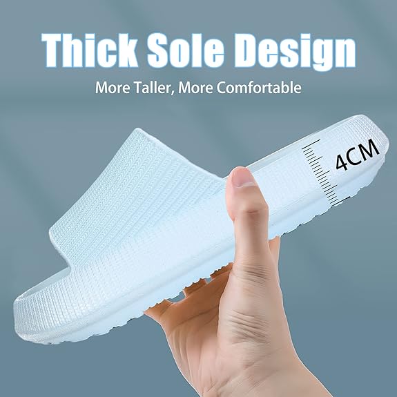 Cloud Slippers for Women | Lightweight | Thick Sole | Non-Slip | Easy to Clean